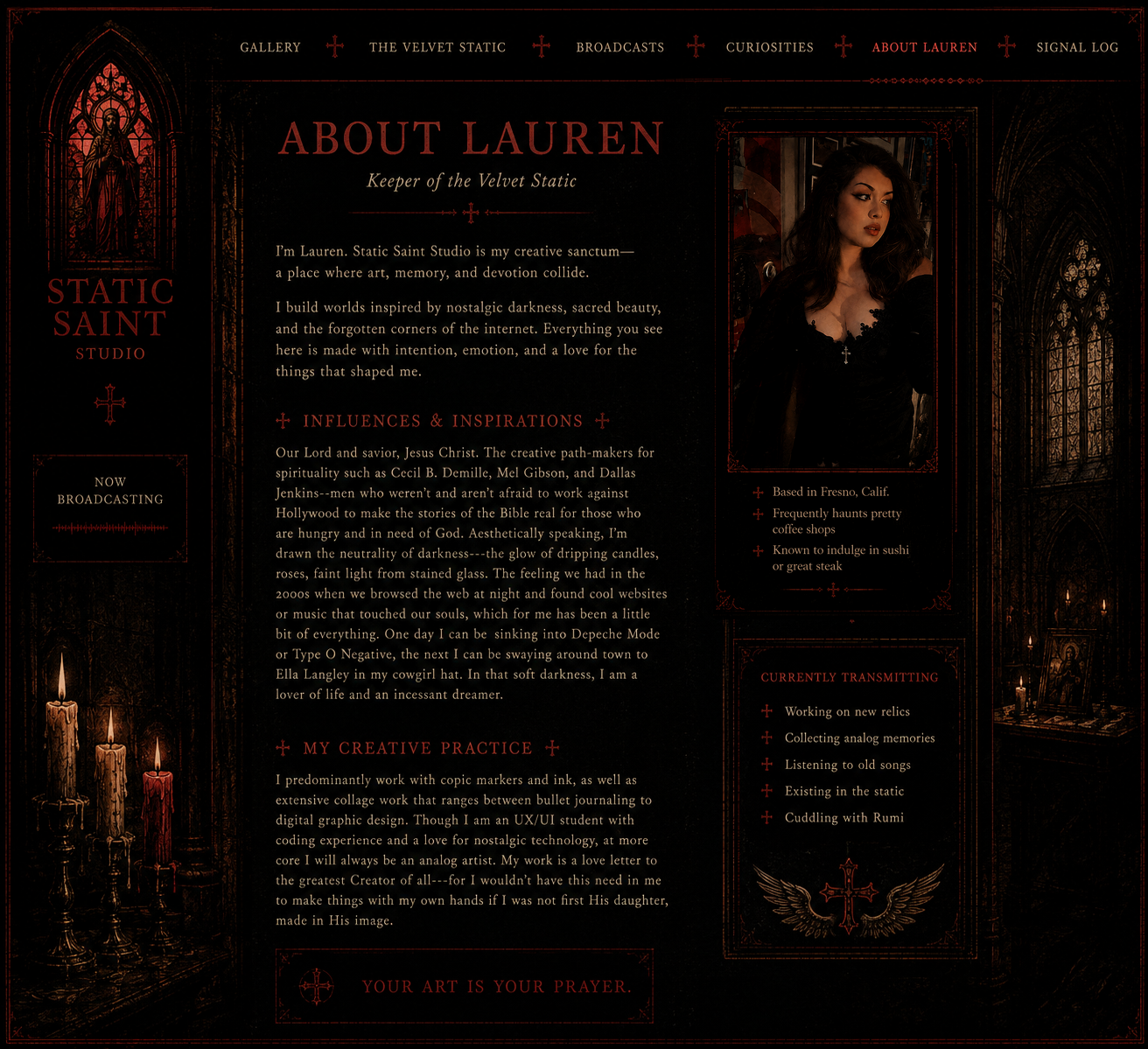 About Lauren page